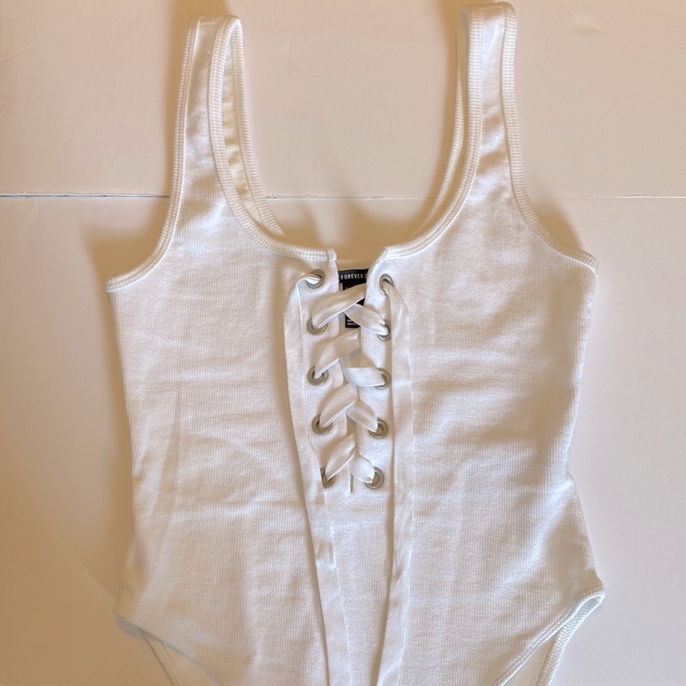 White tank body suit